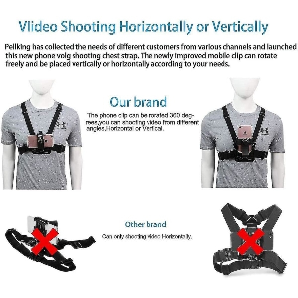 Universal Mobile Phone Clamp Compatible with Action Camera Pov Gopro Samsung Iphone Holder & Tripod null none-WELLNGS