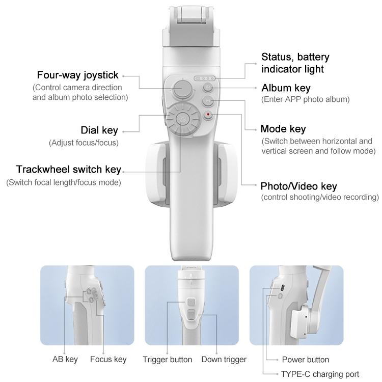 Vimble 3 Se Handheld Stabilizer - Three-axis Gimbal with Anti-shake Technology
