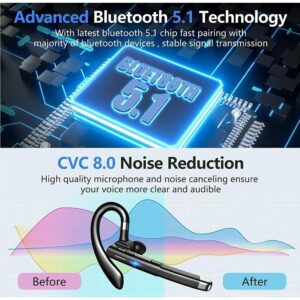 Bluetooth Wireless Headphones Business Trucker Handsfree Earpiece Headset Mic AU